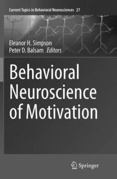Paperback Behavioral Neuroscience of Motivation Book