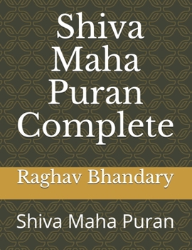 Paperback Complete Shiva Maha Puran: Shiva Maha Puran Book