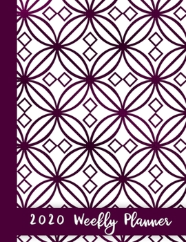 Paperback 2020 Weekly Planner: Year At A Glance Notebook with Vertical Dated Pages Book