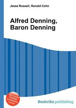 Paperback Alfred Denning, Baron Denning Book