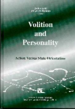 Hardcover Volition and Personality: Action Versus State Orientation Book