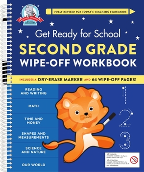Spiral-bound Get Ready for School: Second Grade Wipe-Off Workbook Book