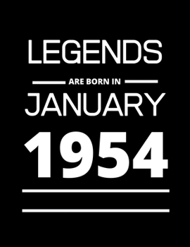 Paperback LEGENDS are born in January 1954: 2020 Daily Diary: One page per day with month tabs, one year 366 day fully line and dated journal. The Homemaker's F Book