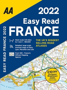 Paperback Easy Read France Atlas Fb 2022 Book