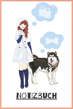 Paperback Notizbuch Shopping oder Gassi?: Notizbuch / Tagebuch / 120 Seiten / kariert / DIN A5 (6x9) / Hundemotiv #26 [German] Book