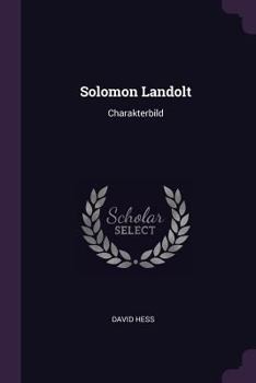 Paperback Solomon Landolt: Charakterbild Book