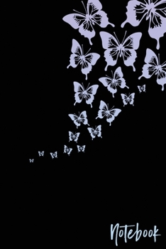 Notebook: Butterfly 110 Blank Lined College Ruled Journal for Women