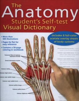 Spiral-bound Anatomy Student's Self-Test Visual Dictionary Book