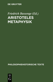 Hardcover Aristoteles Metaphysik [German] Book