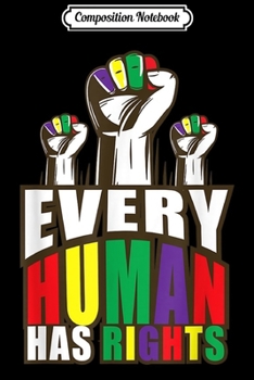 Paperback Composition Notebook: Gay LGBT Ally Equal Human Rights Rainbow Color Journal/Notebook Blank Lined Ruled 6x9 100 Pages Book