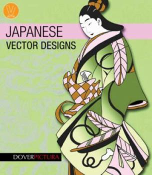 Paperback Japanese Vector Designs [With CDROM] Book