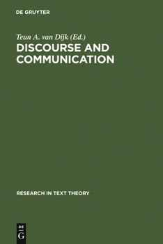 Hardcover Discourse and Communication Book