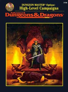 Hardcover Dungeon Master Option Rule Book: High-Level Campaigns Book