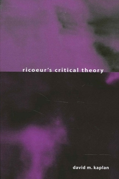 Paperback Ricoeur's Critical Theory Book