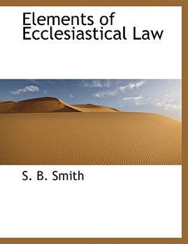 Paperback Elements of Ecclesiastical Law Book