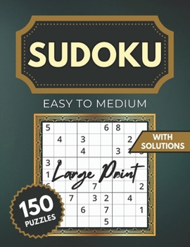 Paperback Sudoku Large Print for Seniors: Easy-Medium Puzzle book