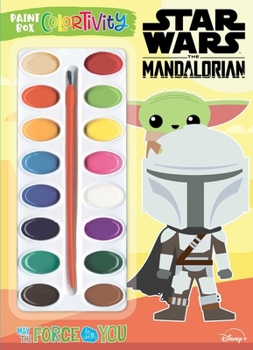 Paperback Star Wars the Mandalorian: May the Force Be with You: Paint Box Colortivity Book