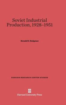 Hardcover Soviet Industrial Production, 1928-1951 Book