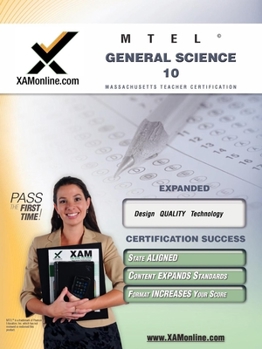 Paperback MTEL General Science 10 Teacher Certification Test Prep Study Guide Book