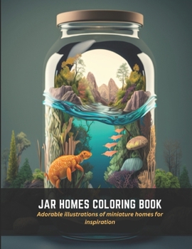 Paperback Jar Homes Coloring Book: Adorable illustrations of miniature homes for inspiration Book