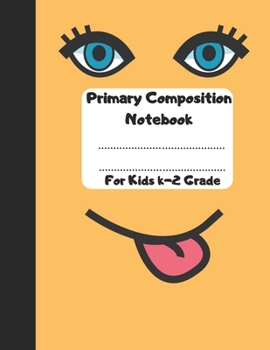 Primary Composition Book for Kids K-2 Grade: Draw and Write Journal for Kids - 100 Story Pages - Emoticon Grimace