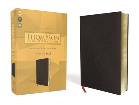 Bonded Leather Kjv, Thompson Chain-Reference Bible, Handy Size, Bonded Leather, Black, Red Letter Book