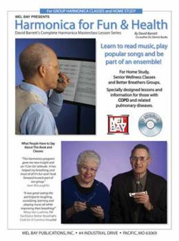 Paperback Harmonica for Fun & Health: For Group Harmonica Band and Home Study [With CD] Book
