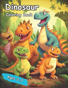 Paperback Dinosaur Coloring Book: Cute Dinosaur Coloring Book