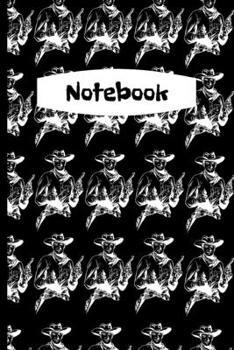 Notebook: Cowboy Notebook/Journal.Retro black and white Cowboy Pattern Notebook/Journal.