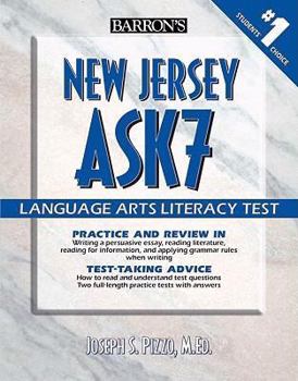 Paperback Barron's New Jersey Ask 7 Language Arts Literacy Test Book