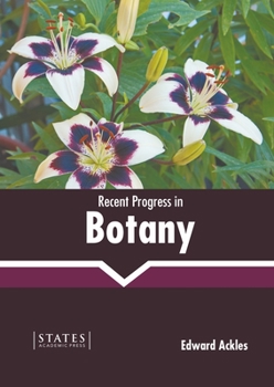 Hardcover Recent Progress in Botany Book