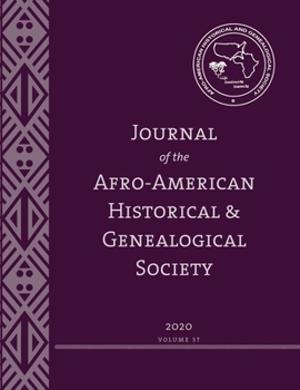 Paperback Journal of the Afro-American Historical and Genealogical Society Book