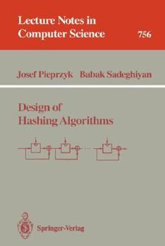 Paperback Design of Hashing Algorithms Book