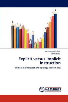 Paperback Explicit versus implicit instruction Book