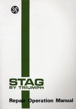 Paperback Truimph Stag Official Repair Op Manual Book