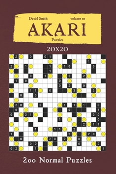 Paperback Akari Puzzles - 200 Normal Puzzles 20x20 vol.10 Book
