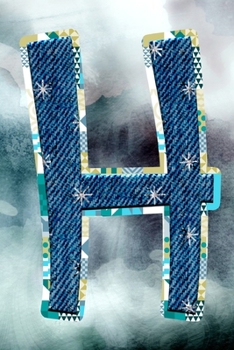 H: Initial Monogram Journal to write in Positive Thoughts for Women Teens Girls gifts holidays