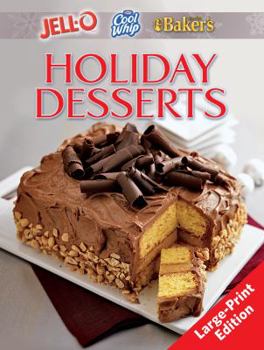 Hardcover Holiday Desserts large print edition Book