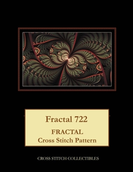 Paperback Fractal 722: Fractal Cross Stitch Pattern [Large Print] Book