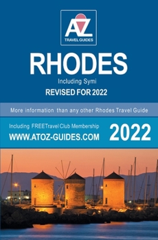 Paperback A to Z guide to Rhodes 2022, Including Symi Book