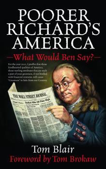 Hardcover Poorer Richard's America: What Would Ben Say? [Large Print] Book