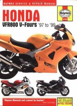 Hardcover Haynes Honda VFR800 V-Fours: 1997 Thru 1999 Book