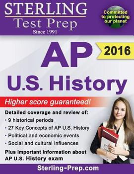 Paperback Sterling Test Prep Ap U.s. History: Complete Content Review Book