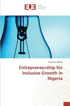 Paperback Entrepreneurship for Inclusive Growth in Nigeria Book