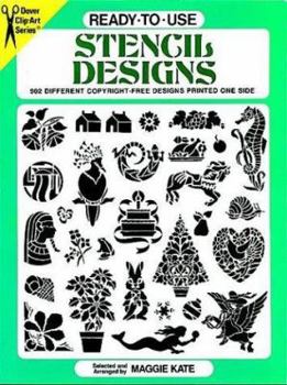 Paperback Ready-to-Use Stencil Designs (Clip Art Series) Book