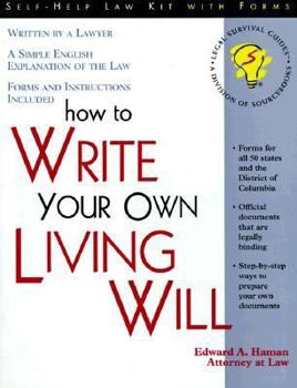 Paperback How to Write Your Own Living Will Book