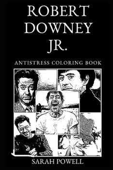 Paperback Robert Downey Jr Antistress Coloring Book