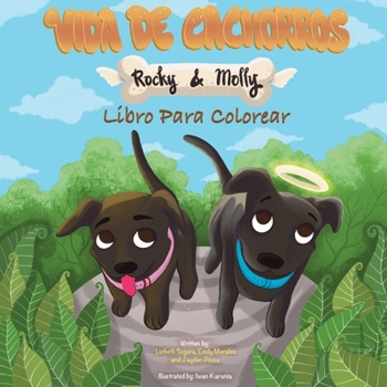 Paperback Vida de Cachorros Rocky y Molly Libro para colorear: Libro para colorear [Spanish] Book