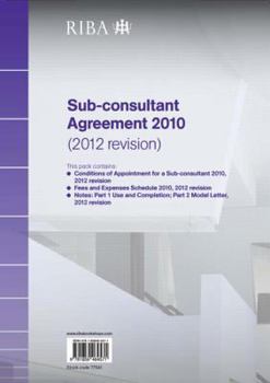 Paperback Riba Sub-Consultant Agreement 2010 (2012 Revision) Book
