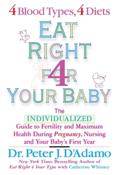 Eat Right For Your Baby: The Individulized Guide to Fertility and Maximum Heatlh During Pregnancy